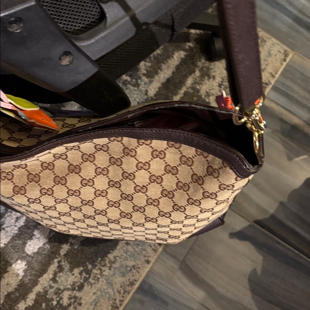 Gucci Beige and Brown GG Crossbody Bag_Asis sale. No cancellations or refunds. - Picture 15 of 16